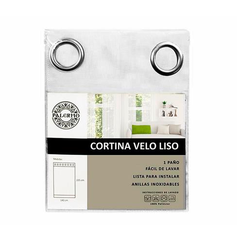 Cort. conf. "velo liso" col. blanco anilla