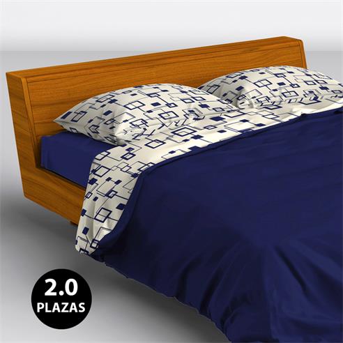 Set sab. polar 2.00 pza. "city" azul