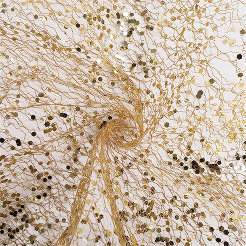 MALLA LENTEJUELA "DORADA" 2