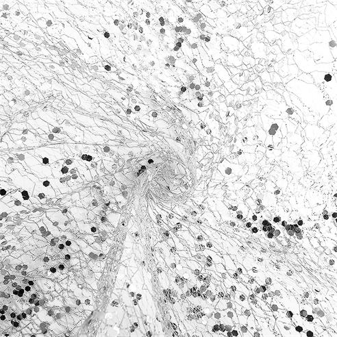 MALLA LENTEJUELA "PLATEADA" 2