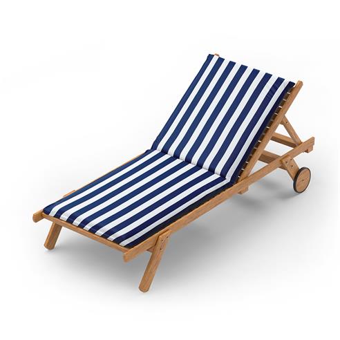 Loneta impermeable rayado azul 150cm 2