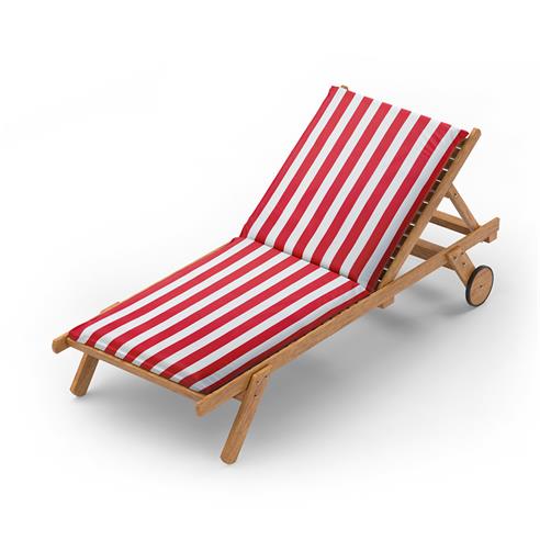 Loneta impermeable rayado rojo 150cm 2