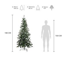Arbol navidad 180 cm alto verde
