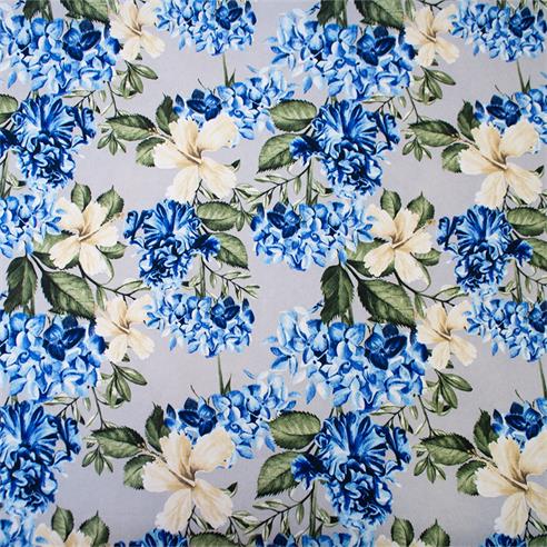 Loneta impermeable est. hortensias 150cm