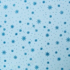 Organza glitter "estelar" azul/azul