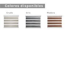 Cort. roller duo s. out 120x240 col. madera