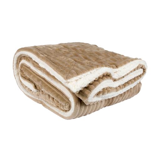 Frazada termica "toscana" 240x210 beige 2