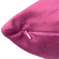 Cojin velvet fucsia 40x40 cm.