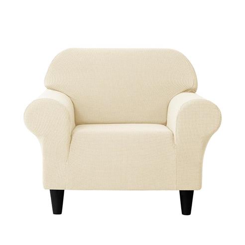 Funda protectora sofa 1 cuerpo col. bco/marfil 2