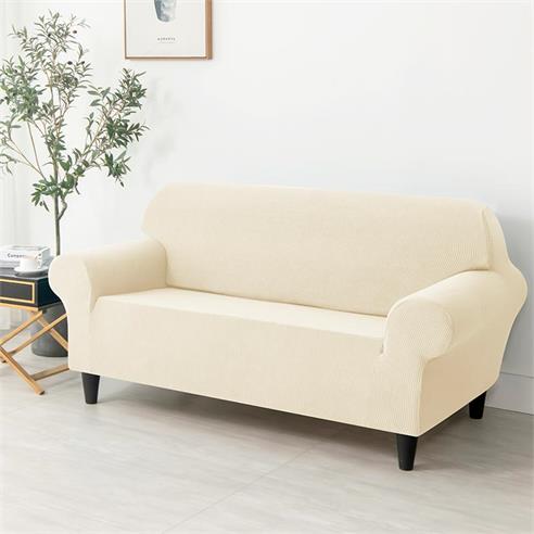 Funda protectora sofa 2 cuerpo col. bco/marfil