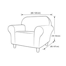 Funda protectora sofa 1 cuerpo col. gris