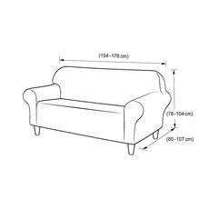 Funda protectora sofa 2 cuerpo col. gris