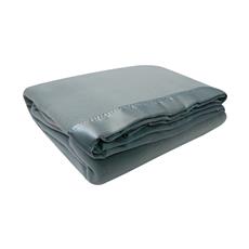 Frazada borde de raso 200x210 gris