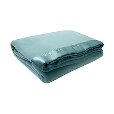 Frazada borde de raso 200x210 salvia