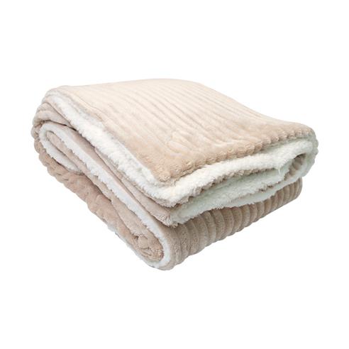 Frazada termica "toscana" 240x210 hueso 2