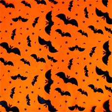 Organza "bat 823" naranja/negro