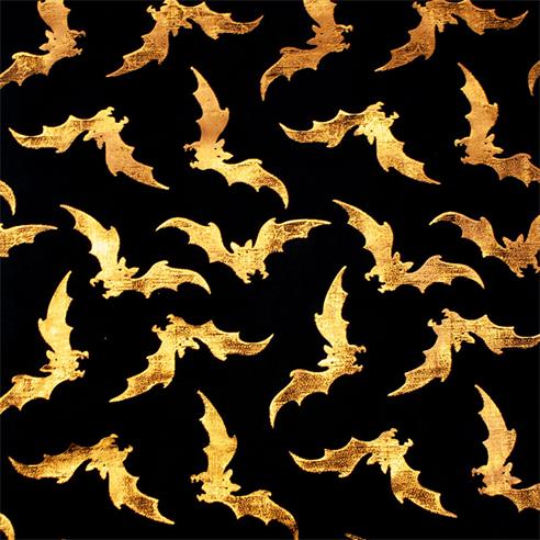 Organza "bat 824" negro/oro 2