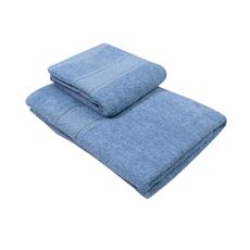 Set 2 toallas col. celeste 50x80+70x140-440gr/m2