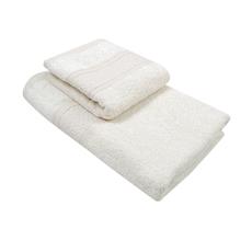 Set 2 toallas col. marfil 50x80+70x140-440gr/m2