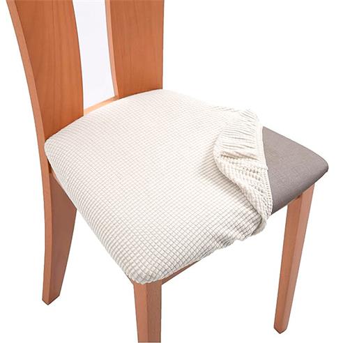 Cubre silla asiento color marfil 2