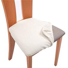Cubre silla asiento color marfil