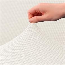 Cubre silla asiento color marfil
