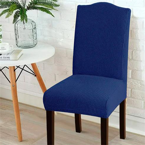 Cubre silla con respaldo color azul